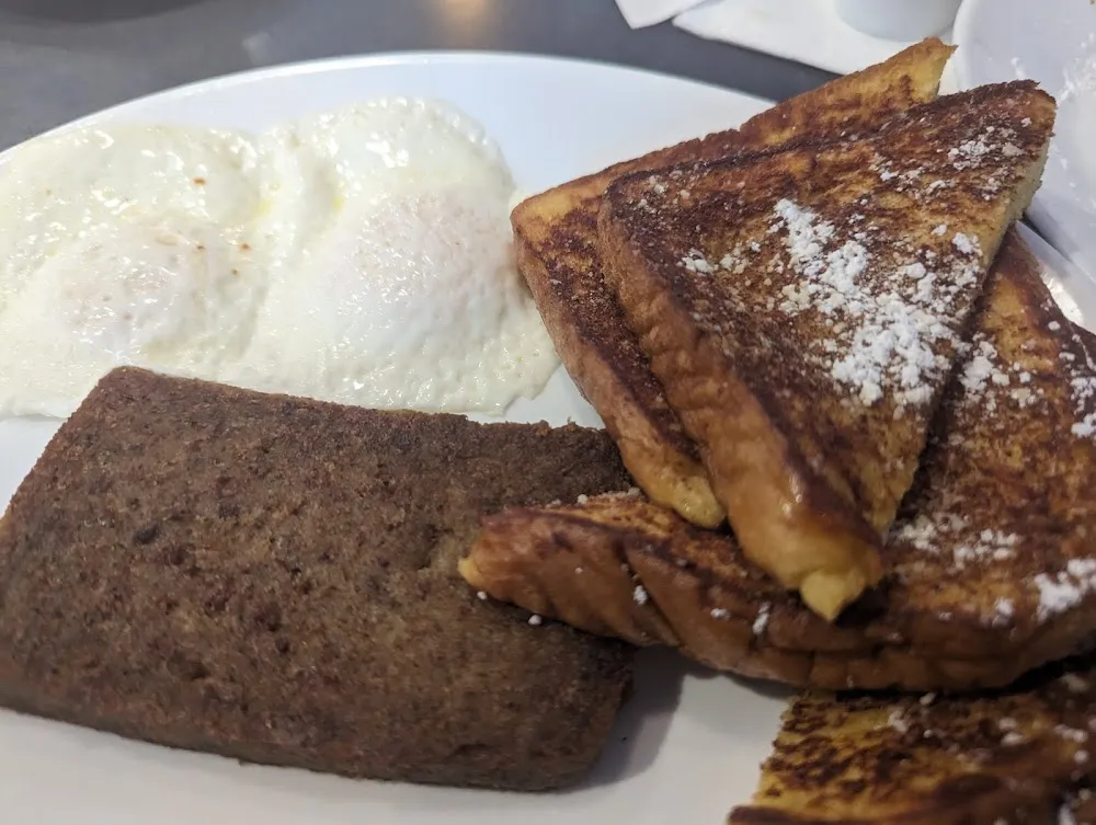 French Toast Eggs Scrapple