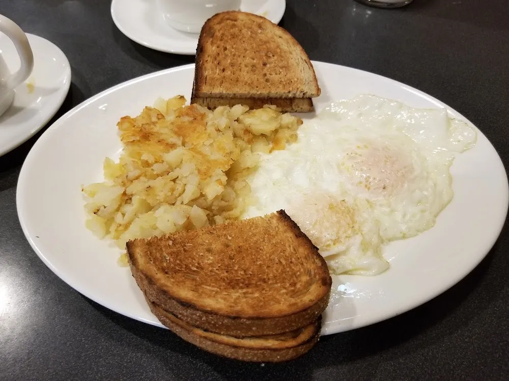Over Easy Eggs with Home Fries