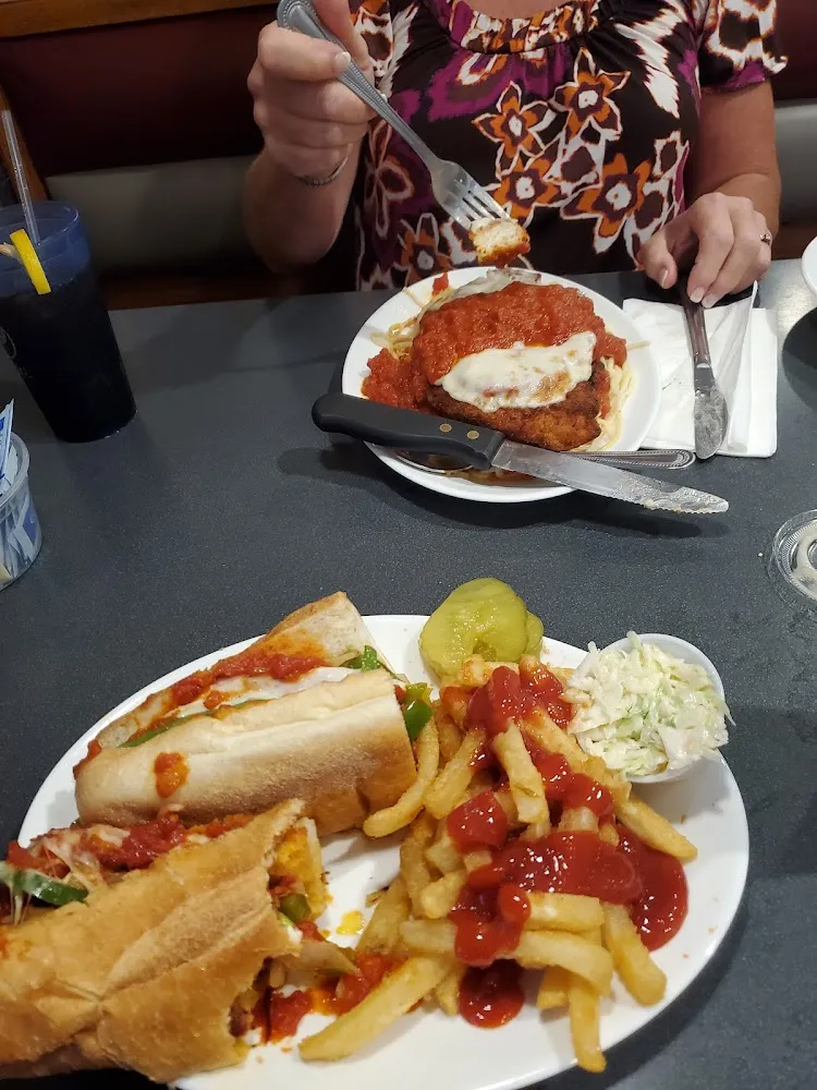 Sausage Parmigiana Sandwich